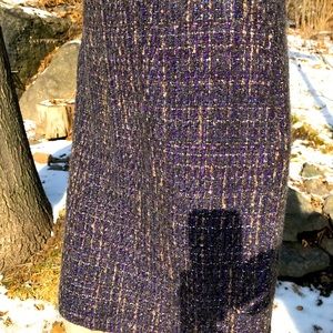 Victor Skirt in purple, shiny metallic yarn large